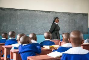 Unterricht an der St. Vincent School in Mkenda